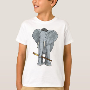 Camiseta Elefante como Pintor com Pintor