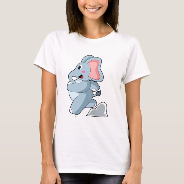 Camiseta Elefante como Runner (Frente)