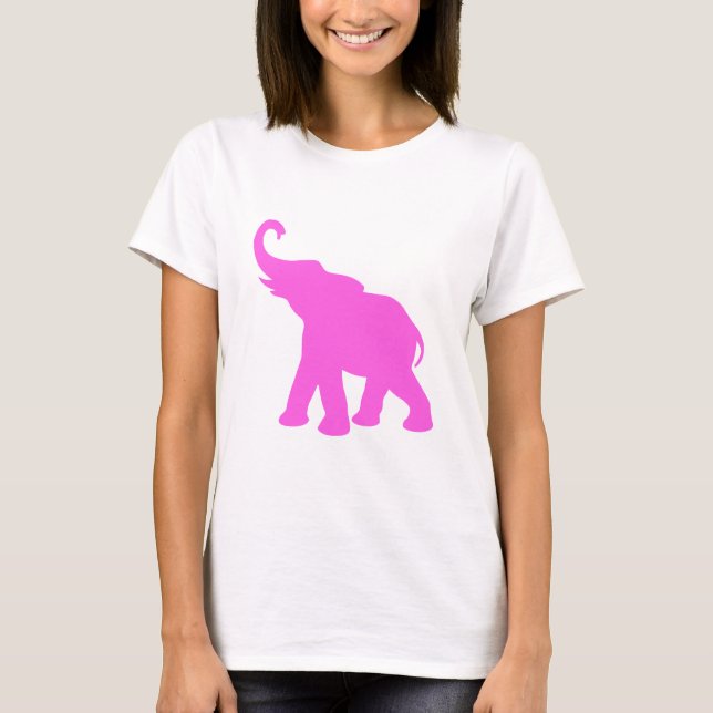 Camiseta Elefante cor-de-rosa (Frente)