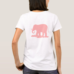 Camiseta Elefante cor-de-rosa