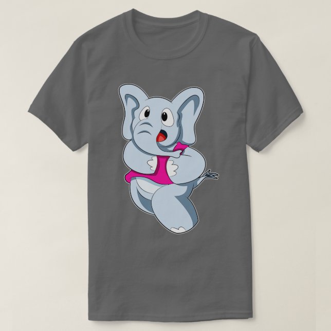 Camiseta Elefante Correndo 2 (Frente do Design)