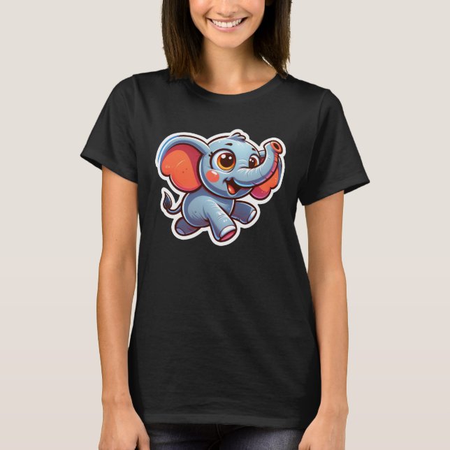 Camiseta Elefante Cute (Frente)