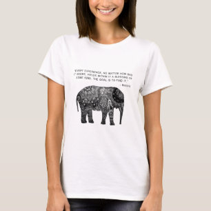 Camiseta Elefante da sabedoria do Henna de Buddha