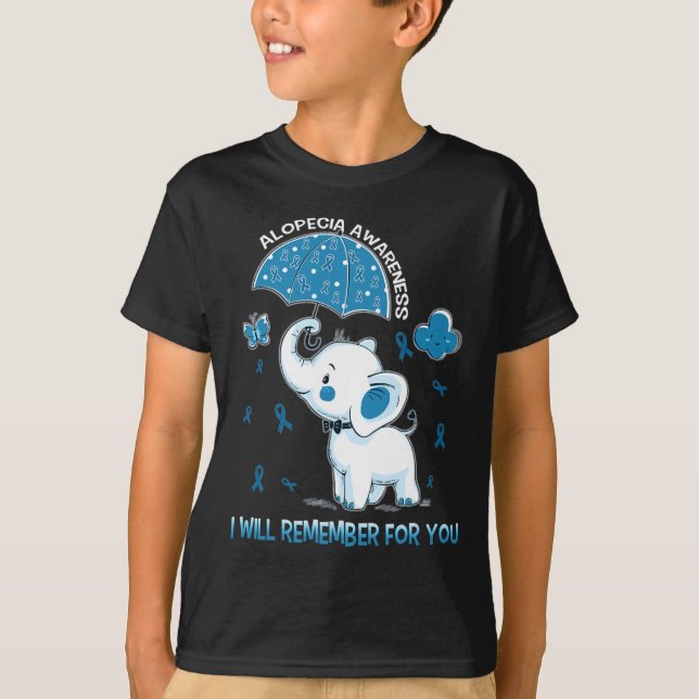 Camiseta Elefante de consciência Alopecia (Frente)