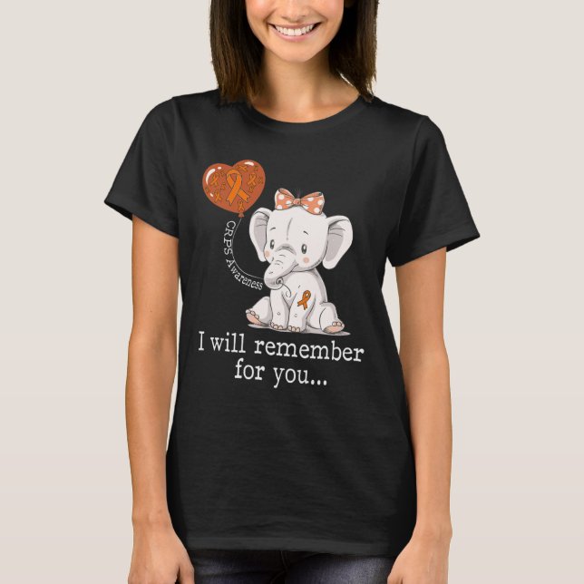 Camiseta Elefante de consciência CRPS (Frente)