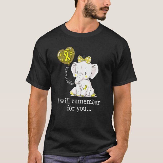 Camiseta Elefante De Consciência De Dipg (Frente)