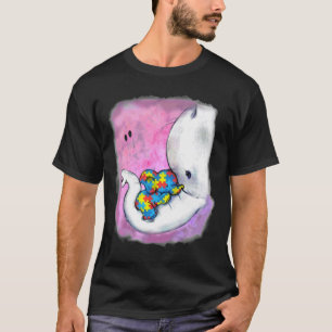 Camiseta Elefante de Consciência do Autismo 2018