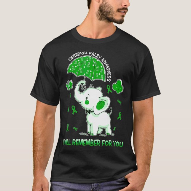 Camiseta Elefante de consciência paralela cerebral (Frente)