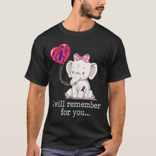 Camiseta Elefante de Conscientização da Doença Cardíaca Con