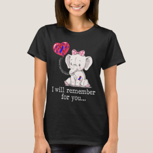 Camiseta Elefante de Conscientização da Doença Cardíaca Con