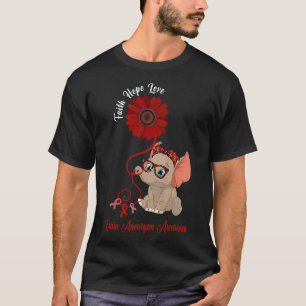 Camiseta Elefante de Conscientização de Aneurisma Cerebral 