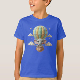 Camiseta Elefante de Crochê Fofo em Balão de Ar Amigurumi
