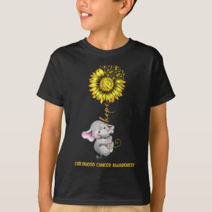 Camiseta Elefante de Esperança para a Conscientização do Câ