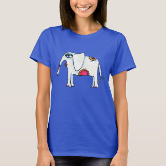 Camiseta Elefante de Flor Doce