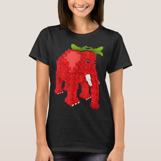 Camiseta Elefante de Morango  (Frente)