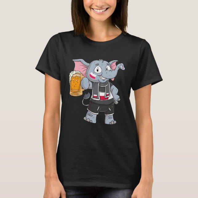 Camiseta elefante de Polônia (Frente)