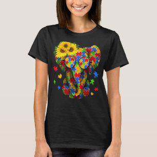 Camiseta Elefante De Sensibilização Autismo Seja Quebra-cab