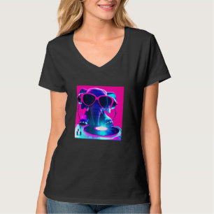 Camiseta Elefante DJ Party Club Disco Jockey Gif EDM Dance 