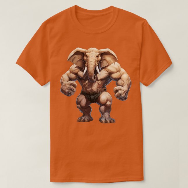 Camiseta Elefante do Bodybuilder (Frente do Design)