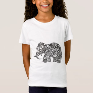 Camiseta Elefante do Doodle