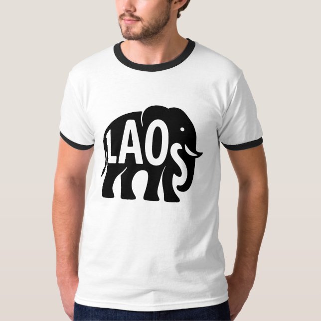 Camiseta elefante do lao (Frente)