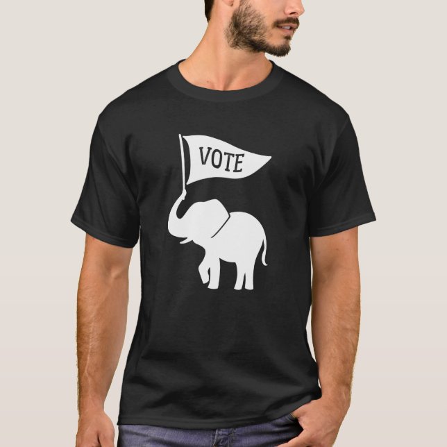 Camiseta Elefante do Partido Republicano (Frente)