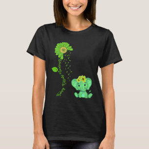 Camiseta Elefante Dor Nos Rins De Girassol Consciência Cost