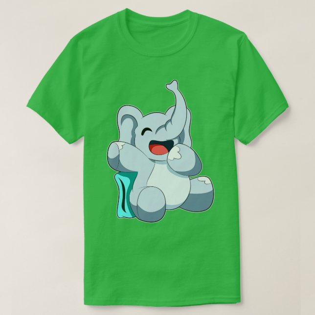 Camiseta Elefante dormindo com Travesseiro (Frente do Design)