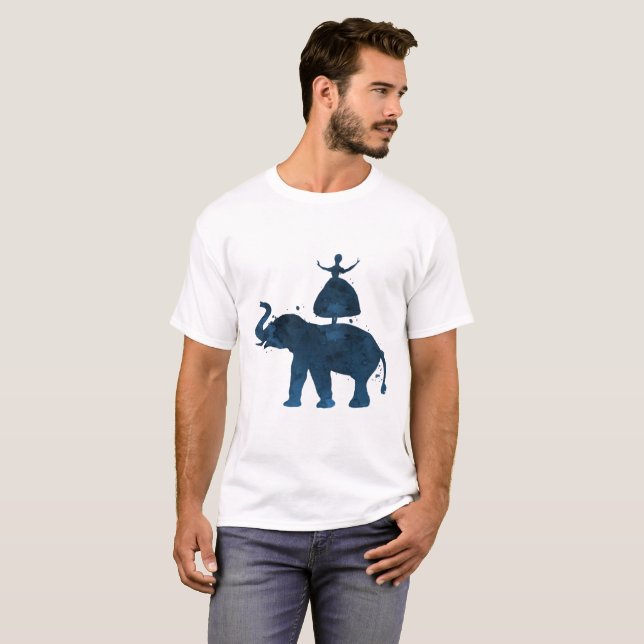 Camiseta Elefante e bailarina (Frente Completa)