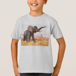 Camiseta Elefante elegante chique do destino da modificação