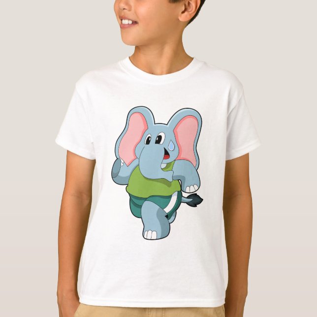 Camiseta Elefante em Execução (Frente)