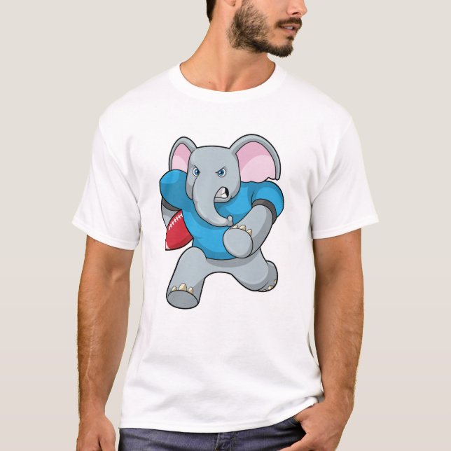 Camiseta Elefante em Futebol com Equipamento (Frente)