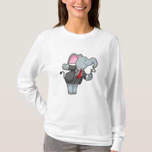 Camiseta Elefante em Música com Triângulo