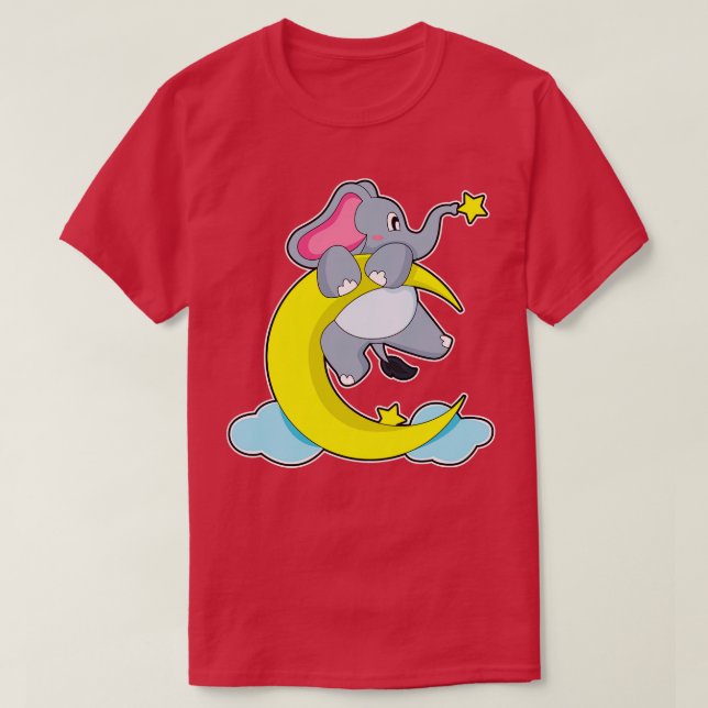 Camiseta Elefante em Nuvens (Frente do Design)