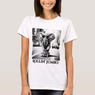 Camiseta Elefante em skate