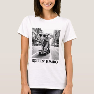 Camiseta Elefante em skate