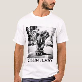 Camiseta Elefante em skate