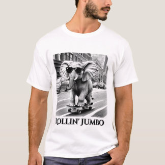 Camiseta Elefante em skate