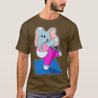 Camiseta Elefante em Yoga Stretching