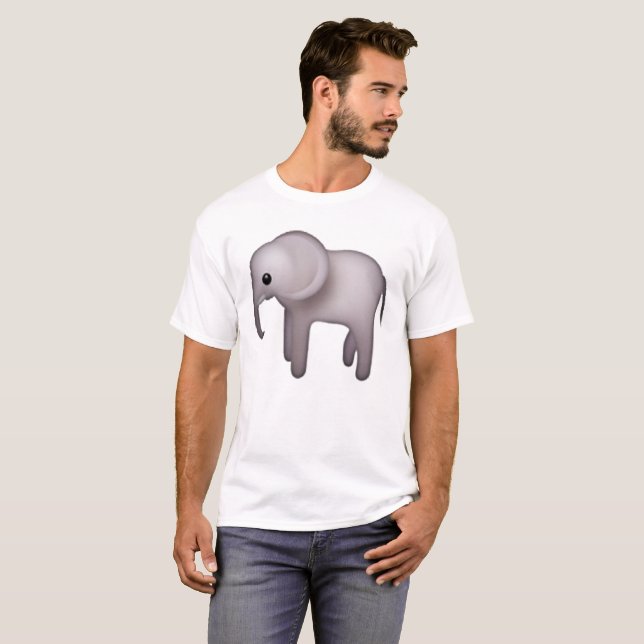 Camiseta Elefante - Emoji (Frente Completa)