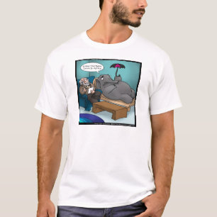 Camiseta Elefante Engraçado em Terapia