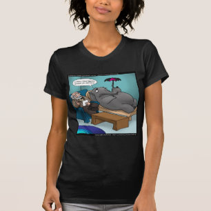 Camiseta Elefante Engraçado em Terapia
