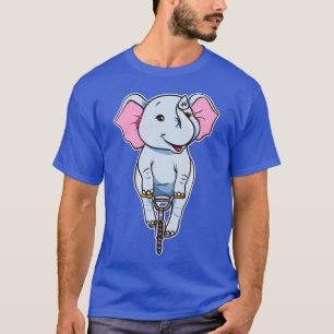 Camiseta Elefante Engraçado Que Anda De Bicicleta