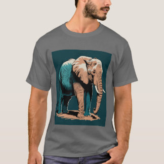 Camiseta Elefante Estilizado