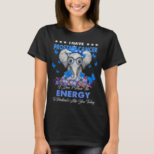 Camiseta Elefante Eu tenho CANCER PROSTATE Eu não tenho
