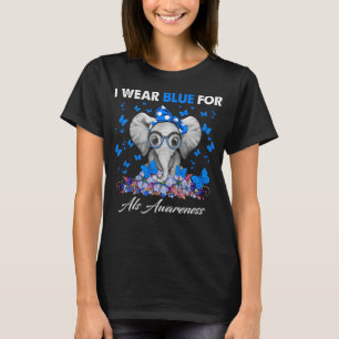 Camiseta Elefante, eu Visto a Consciência Azul Als