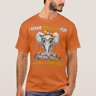 Camiseta Elefante Eu Visto Laranja Para Sensibilização Da L