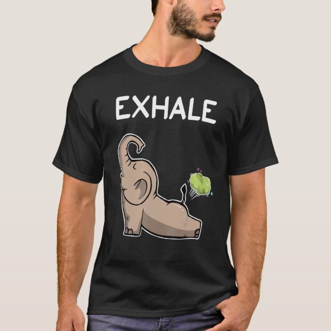 Camiseta Elefante Exala Yoga Elefante (Frente)