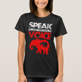 Camiseta Elefante Fala Voz Zoo Mamíferos África Animais