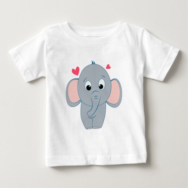 Camiseta elefante giratória (Frente)